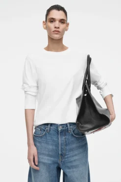 COS 24/7 LONG-SLEEVED T-SHIRT WHITE