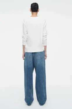 COS 24/7 LONG-SLEEVED T-SHIRT WHITE