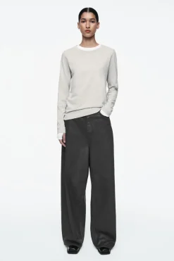 Discount COS 24/7 LONG-SLEEVED T-SHIRT LIGHT GRAY