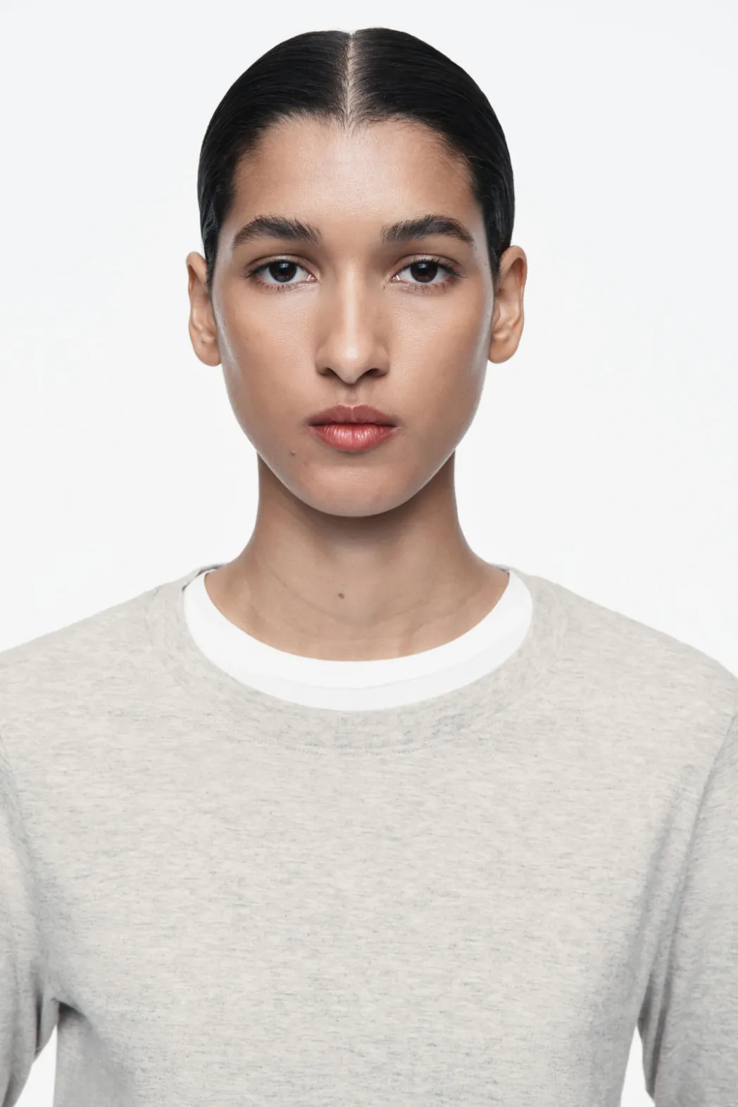 Discount COS 24/7 LONG-SLEEVED T-SHIRT LIGHT GRAY