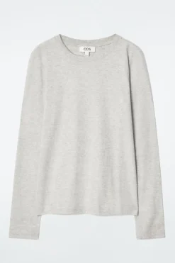 Discount COS 24/7 LONG-SLEEVED T-SHIRT LIGHT GRAY