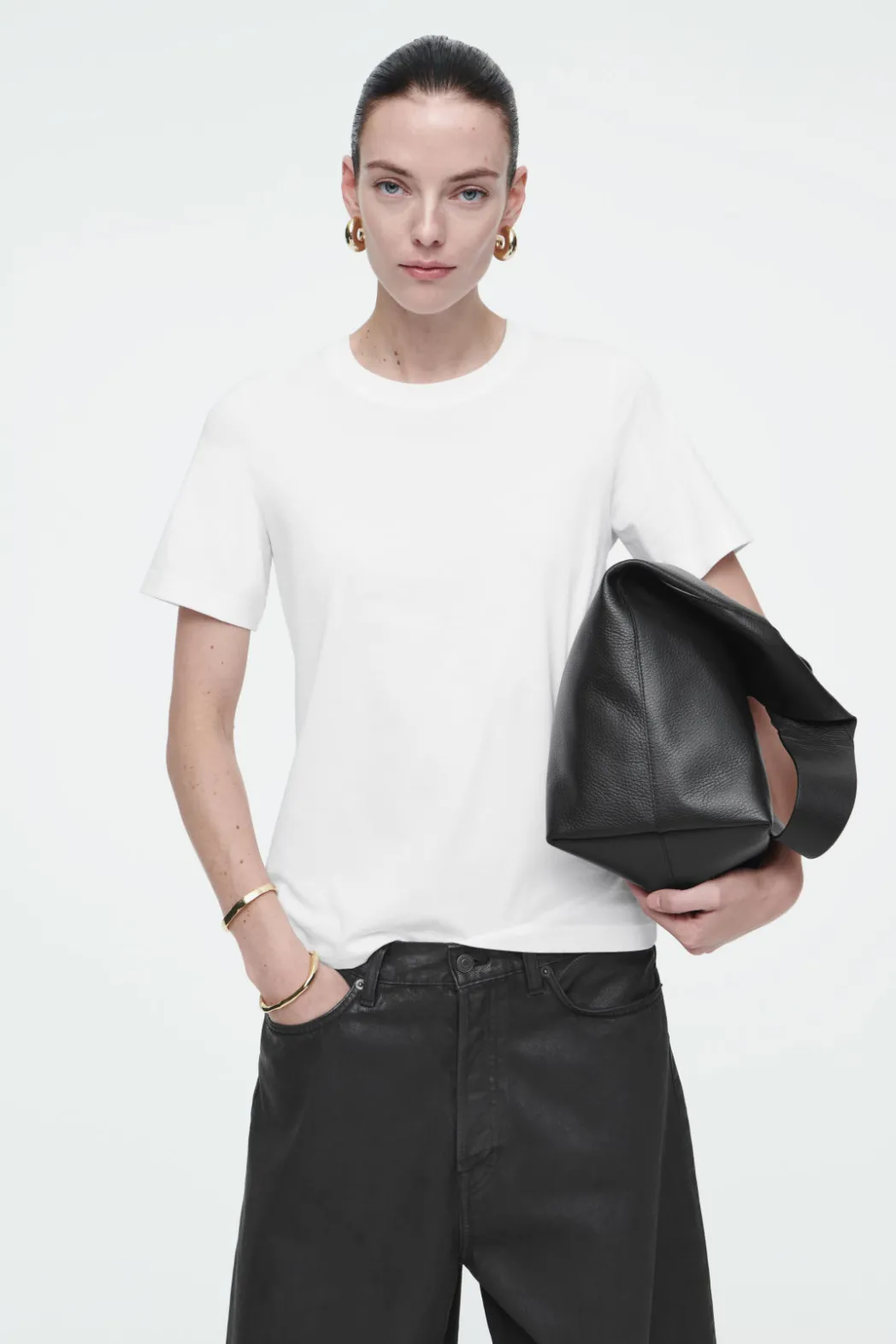 Discount COS 24/7 REGULAR T-SHIRT White