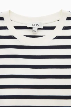 Clearance COS 24/7 REGULAR T-SHIRT navy / white