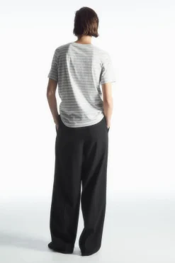 Sale COS 24/7 REGULAR T-SHIRT WHITE / GRAY