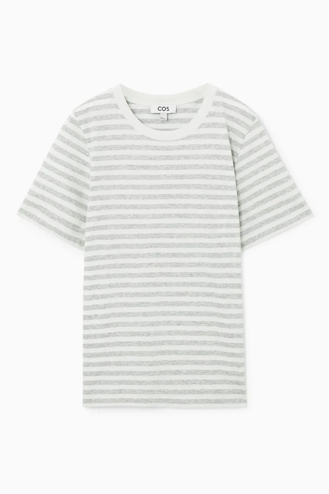 Sale COS 24/7 REGULAR T-SHIRT WHITE / GRAY