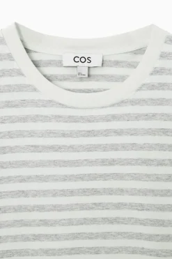 Sale COS 24/7 REGULAR T-SHIRT WHITE / GRAY