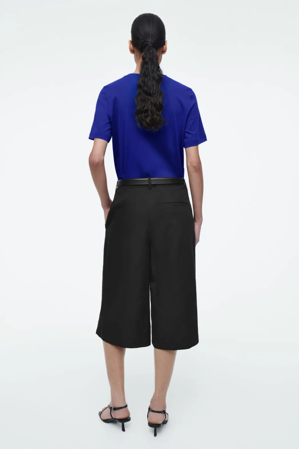 Hot COS 24/7 REGULAR T-SHIRT BLUE