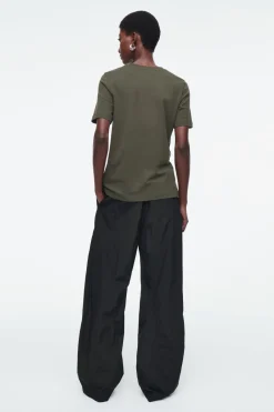 Sale COS 24/7 REGULAR T-SHIRT DARK KHAKI