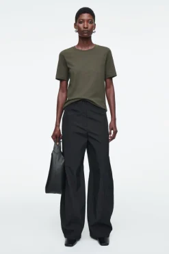 Sale COS 24/7 REGULAR T-SHIRT DARK KHAKI
