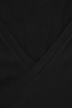 Hot COS 24/7 V-NECK T-SHIRT black
