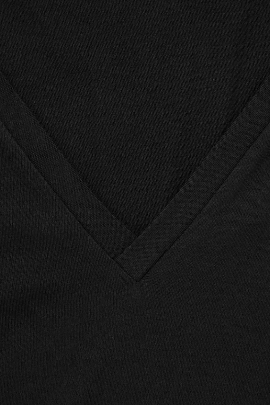Hot COS 24/7 V-NECK T-SHIRT black