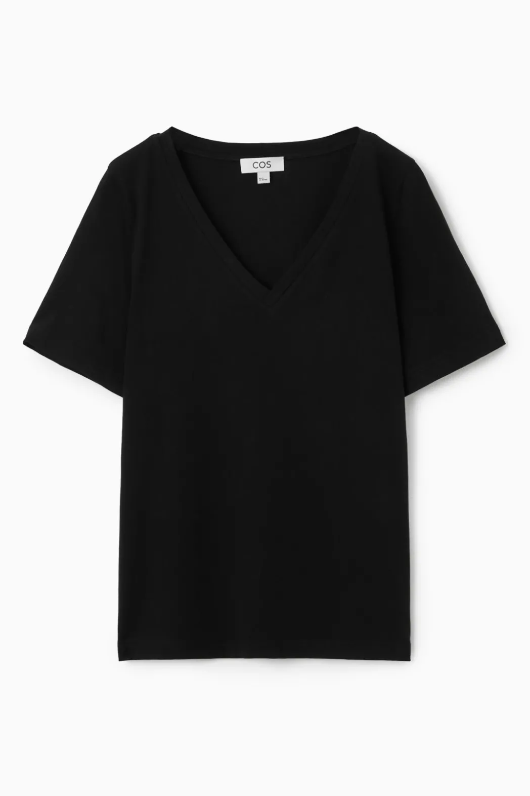 Hot COS 24/7 V-NECK T-SHIRT black