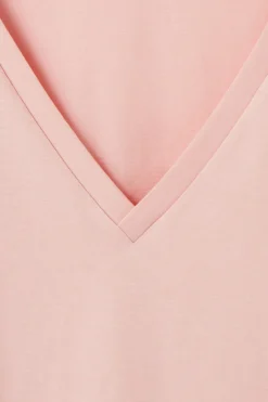 Sale COS 24/7 V-NECK T-SHIRT LIGHT PINK