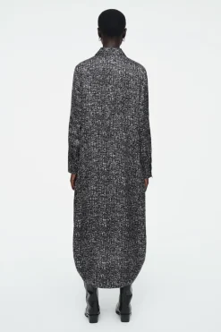Clearance COS ABSTRACT CHECKED SHIRT DRESS BLACK / CHECKED