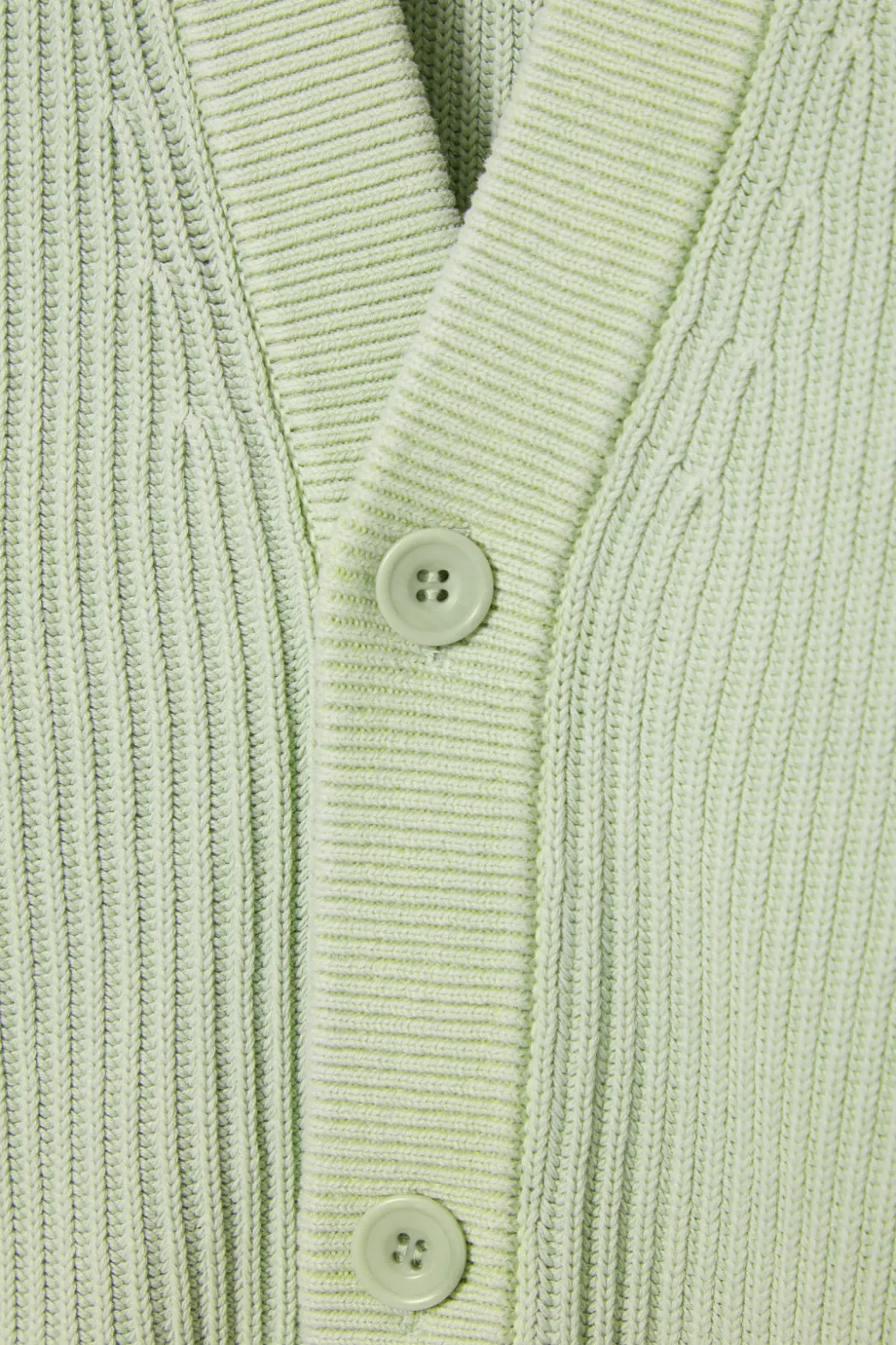 Best COS ACID-WASH COTTON CARDIGAN LIGHT GREEN