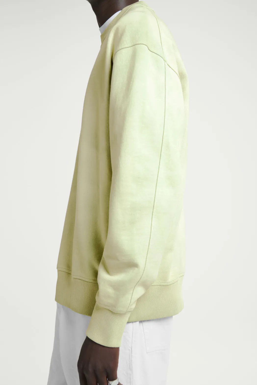 Outlet COS ACID-WASH SWEATSHIRT LIGHT GREEN