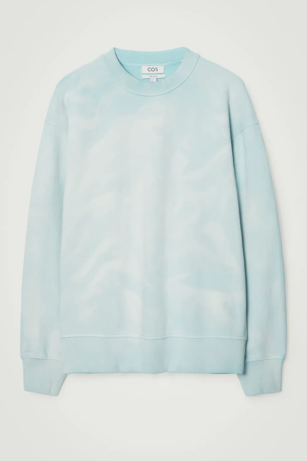 Hot COS ACID-WASH SWEATSHIRT LIGHT BLUE