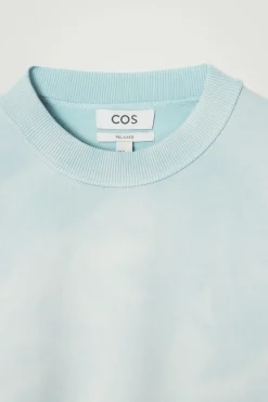 Hot COS ACID-WASH SWEATSHIRT LIGHT BLUE