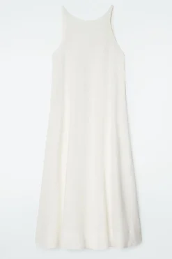 New COS A-LINE LINEN MAXI DRESS WHITE