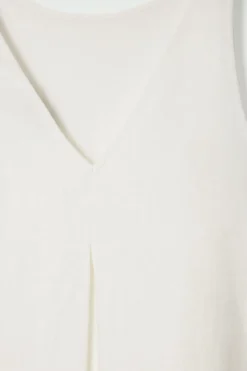 New COS A-LINE LINEN MAXI DRESS WHITE