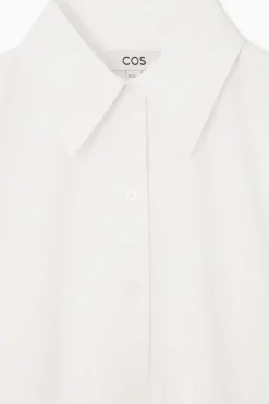 Clearance COS A-LINE MINI SHIRT DRESS WHITE