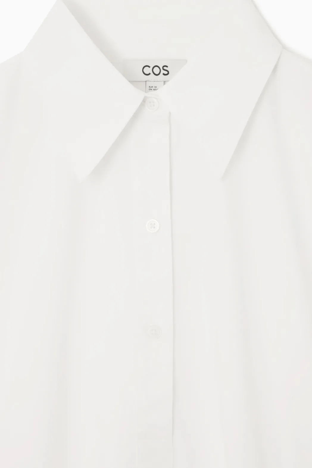 Clearance COS A-LINE MINI SHIRT DRESS WHITE