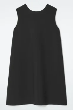 Clearance COS A-LINE SCUBA MINI DRESS BLACK