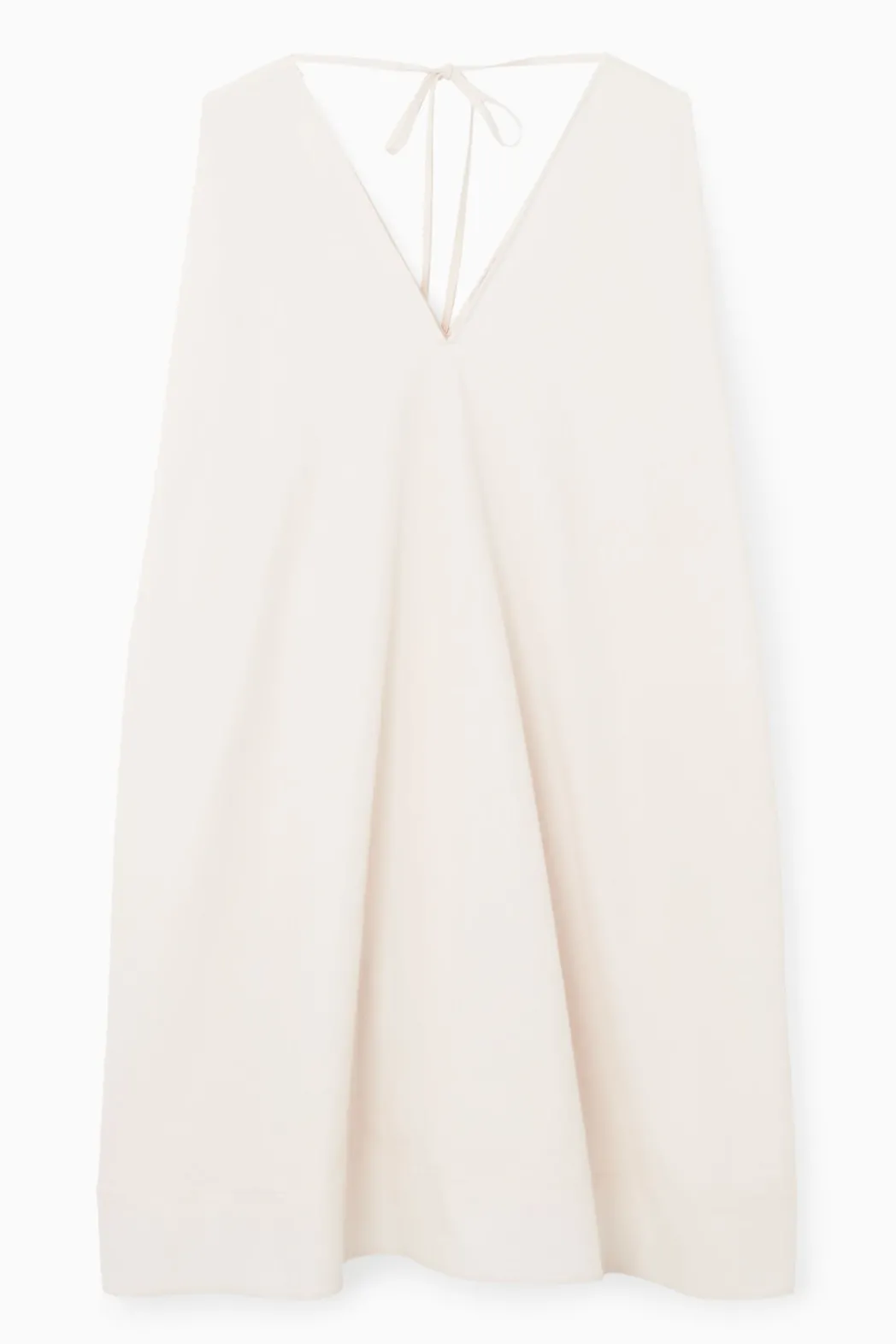 Discount COS A-LINE SLEEVELESS MINI DRESS WHITE