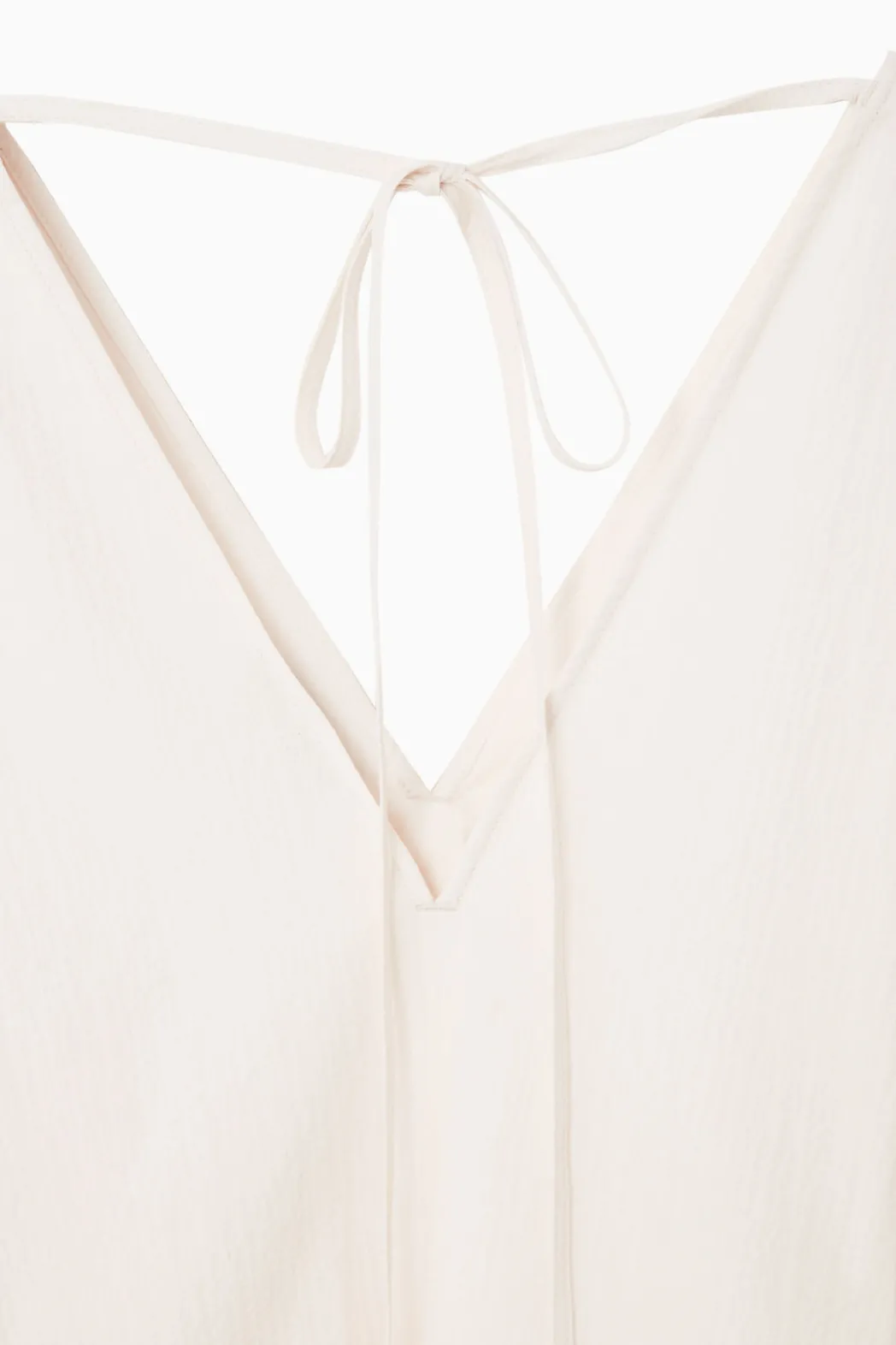 Discount COS A-LINE SLEEVELESS MINI DRESS WHITE