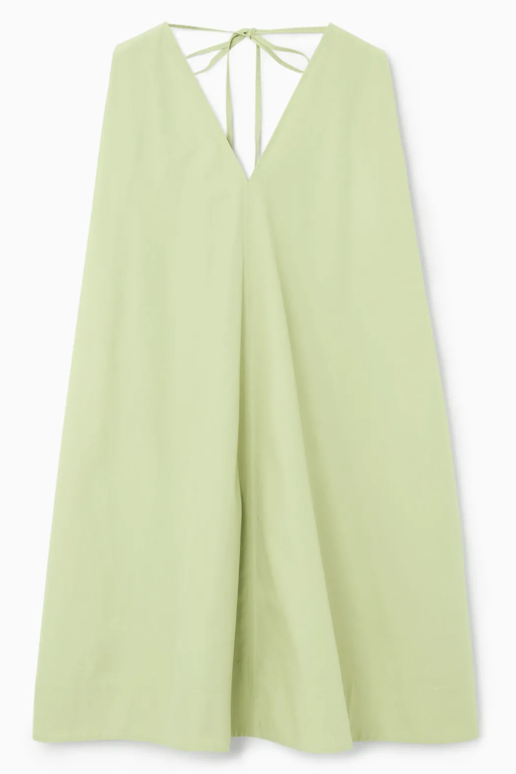 Online COS A-LINE SLEEVELESS MINI DRESS GREEN