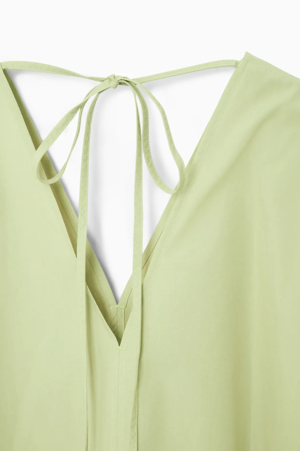 Online COS A-LINE SLEEVELESS MINI DRESS GREEN