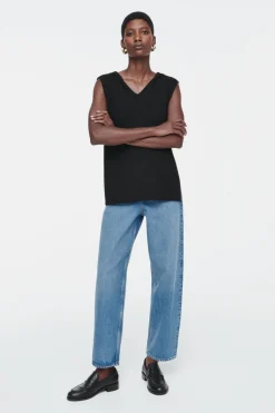 Discount COS ARCH TAPERED JEANS BLUE