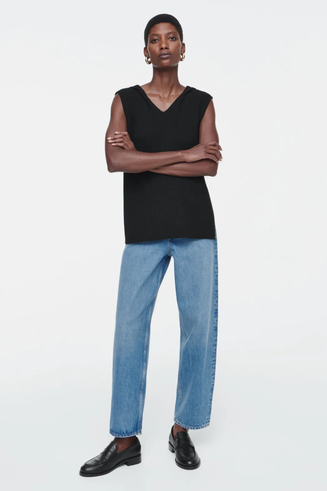 Discount COS ARCH TAPERED JEANS BLUE
