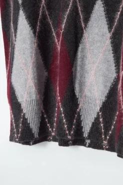 Hot COS ARGYLE WOOL TANK GRAY / ARGYLE