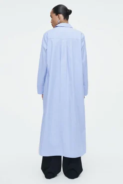 Clearance COS ASYMMETRIC DECONSTRUCTED SHIRT DRESS LIGHT BLUE