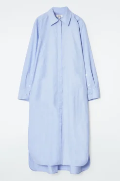 Clearance COS ASYMMETRIC DECONSTRUCTED SHIRT DRESS LIGHT BLUE