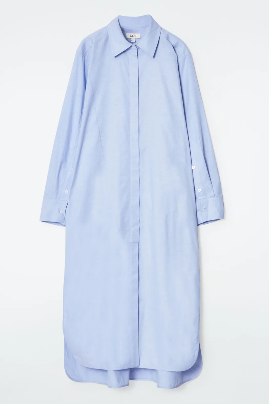 Clearance COS ASYMMETRIC DECONSTRUCTED SHIRT DRESS LIGHT BLUE