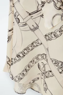 New COS ASYMMETRIC DRAPED SKIRT WHITE