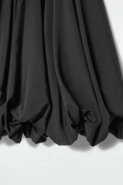 Best COS BALLOON-HEM MAXI SKIRT BLACK