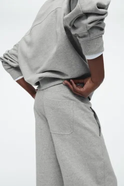 Online COS BARREL-LEG JOGGERS GRAY MÉLANGE