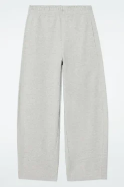 Online COS BARREL-LEG JOGGERS GRAY MÉLANGE