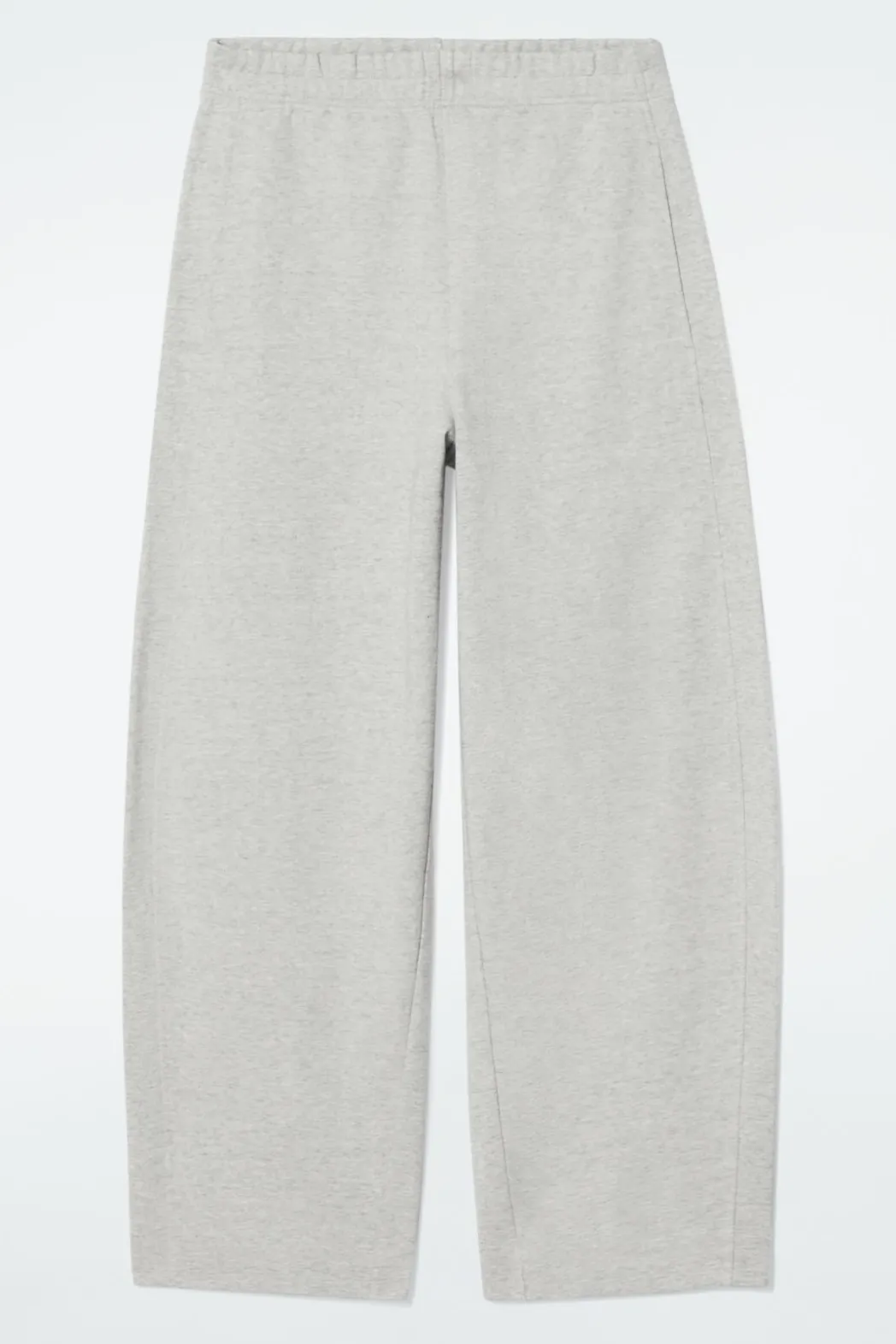Online COS BARREL-LEG JOGGERS GRAY MÉLANGE
