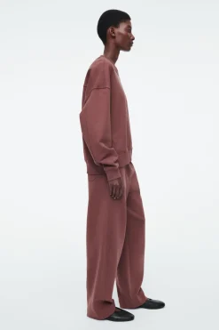 Best COS BARREL-LEG JOGGERS RUST BROWN