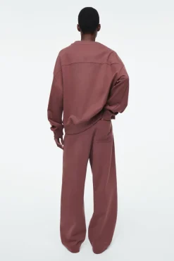 Best COS BARREL-LEG JOGGERS RUST BROWN