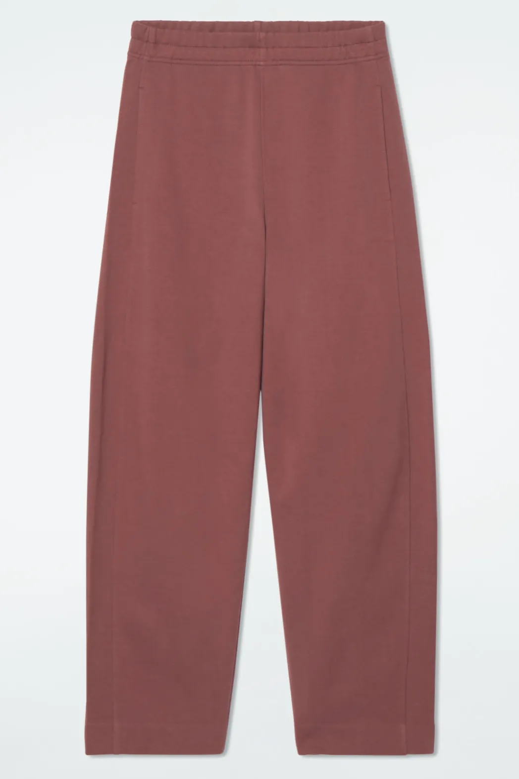 Best COS BARREL-LEG JOGGERS RUST BROWN