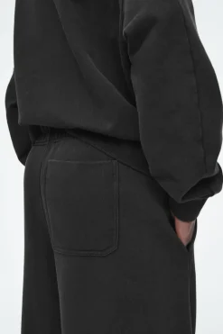New COS BARREL-LEG JOGGERS BLACK