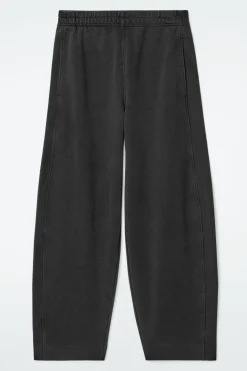 New COS BARREL-LEG JOGGERS BLACK