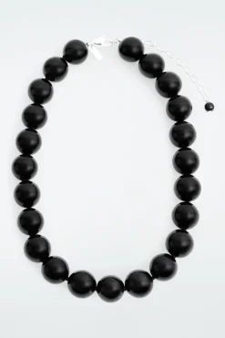 Clearance COS BEADED ONYX NECKLACE BLACK