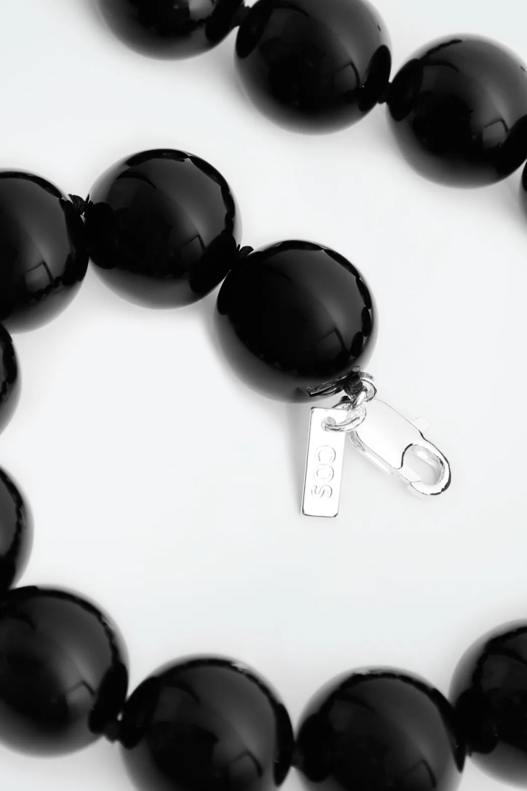 Clearance COS BEADED ONYX NECKLACE BLACK