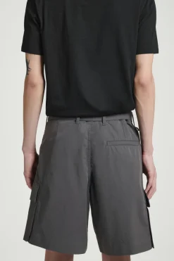 Outlet COS BELTED CARGO SHORTS GRAY